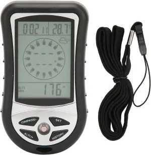 Digital Compass 8 in 1 Multi Functional Outdoor Compass Altimeter Barometer Calendar Thermometer