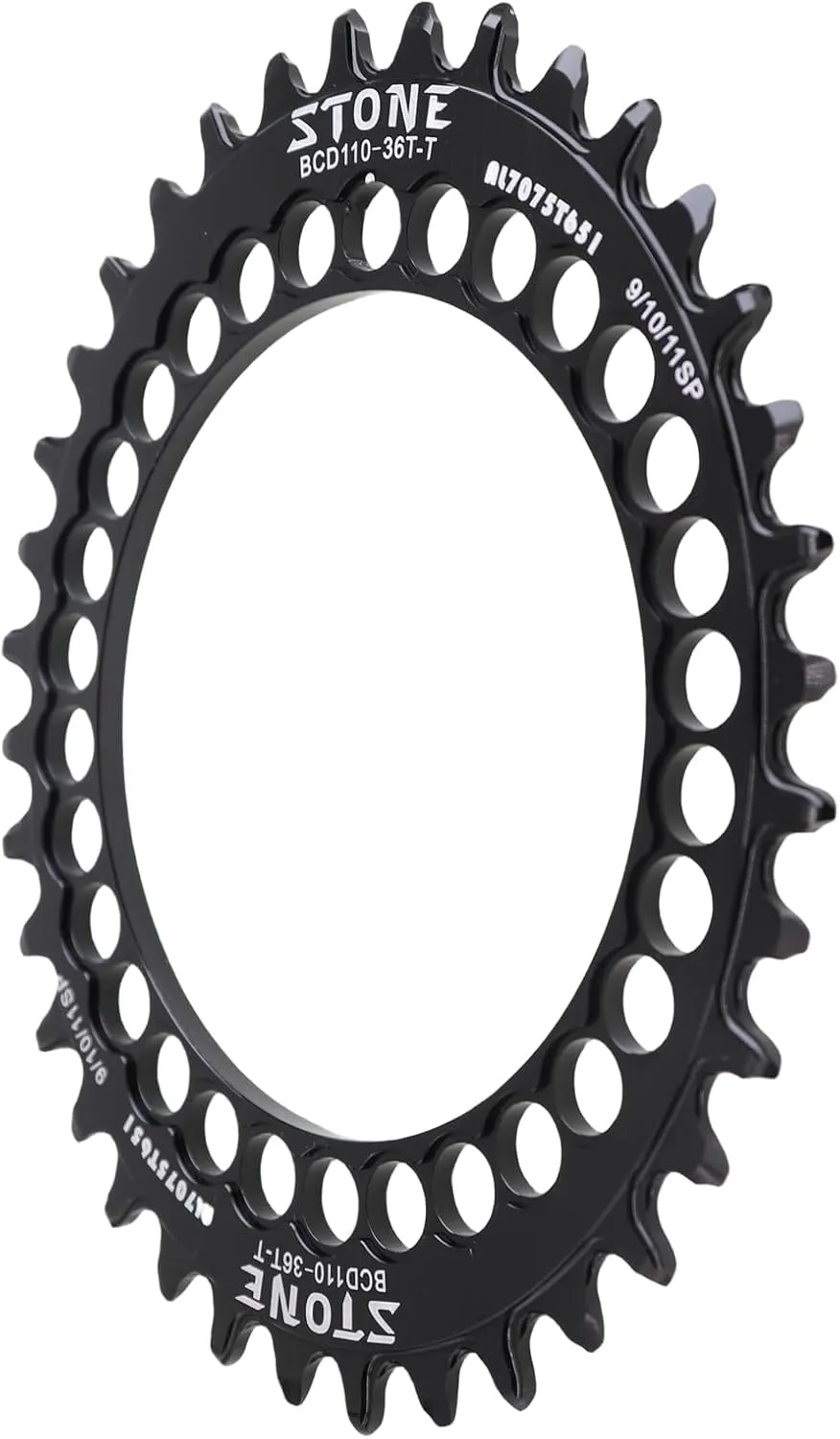 DJC Stone Oval Chainring 110 BCD Red Rival S350 S900 S100 36T to 60T Tooth Road Bike Chainwheel 110BCD for Sram Force Gravel Quarq