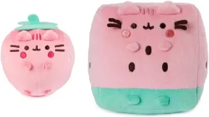 Donna's Home Emporium SpnMaster Gnd Pusheenn The Cat 2 Piece Fruit Squish Bundle, 6" Watermelon and Strawberry