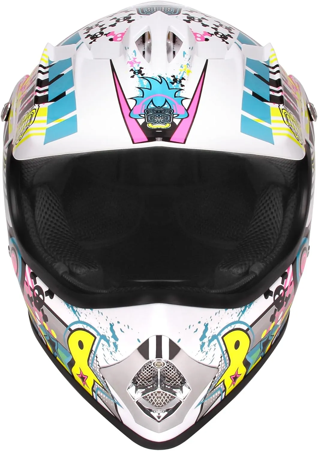 DOT Youth Motocross Offroad Street Dirt Bike Helmets for Kids 8-14,BMX MX ATV Helmet with Goggles DOT Approved