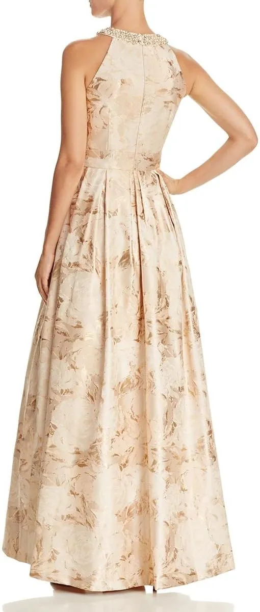 Eliza J Women's Ballgown with Beaded Detail at Neckline