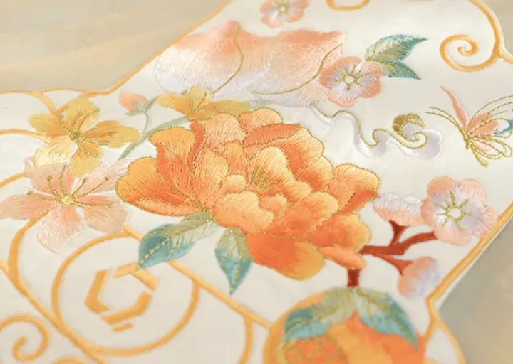 Embroidered Lantern Festival Phone Bag
