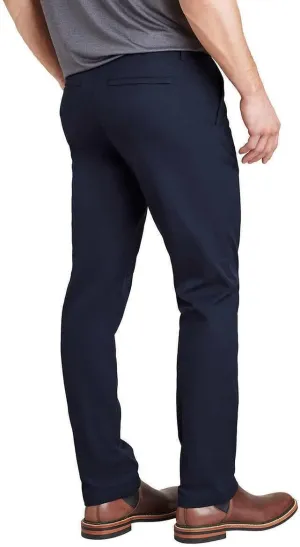 English Laundry Men Flat Front Chino Pants (Navy Blue, 40x32)