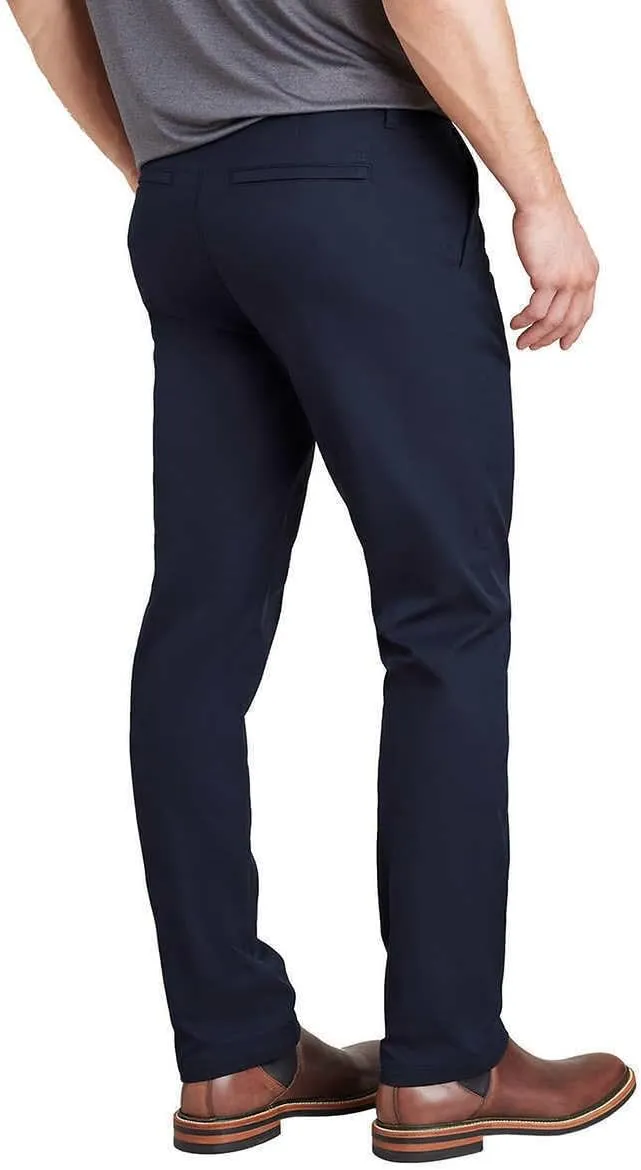 English Laundry Men Flat Front Chino Pants (Navy Blue, 40x32)