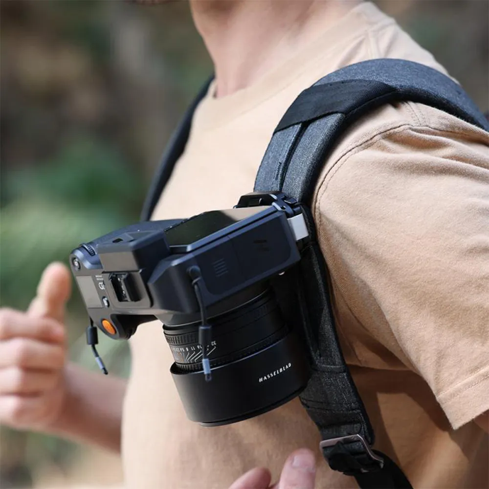 Falcam F38 QR Quick Release Base   Plate Backpack Bag Strap Clip Kit V2 with T-Shaped Buckle Lever, 30kg Maximum Load Capacity, Wide Compatibility Anti-Slip Rubber Padding & Aluminum Alloy | F38B3803