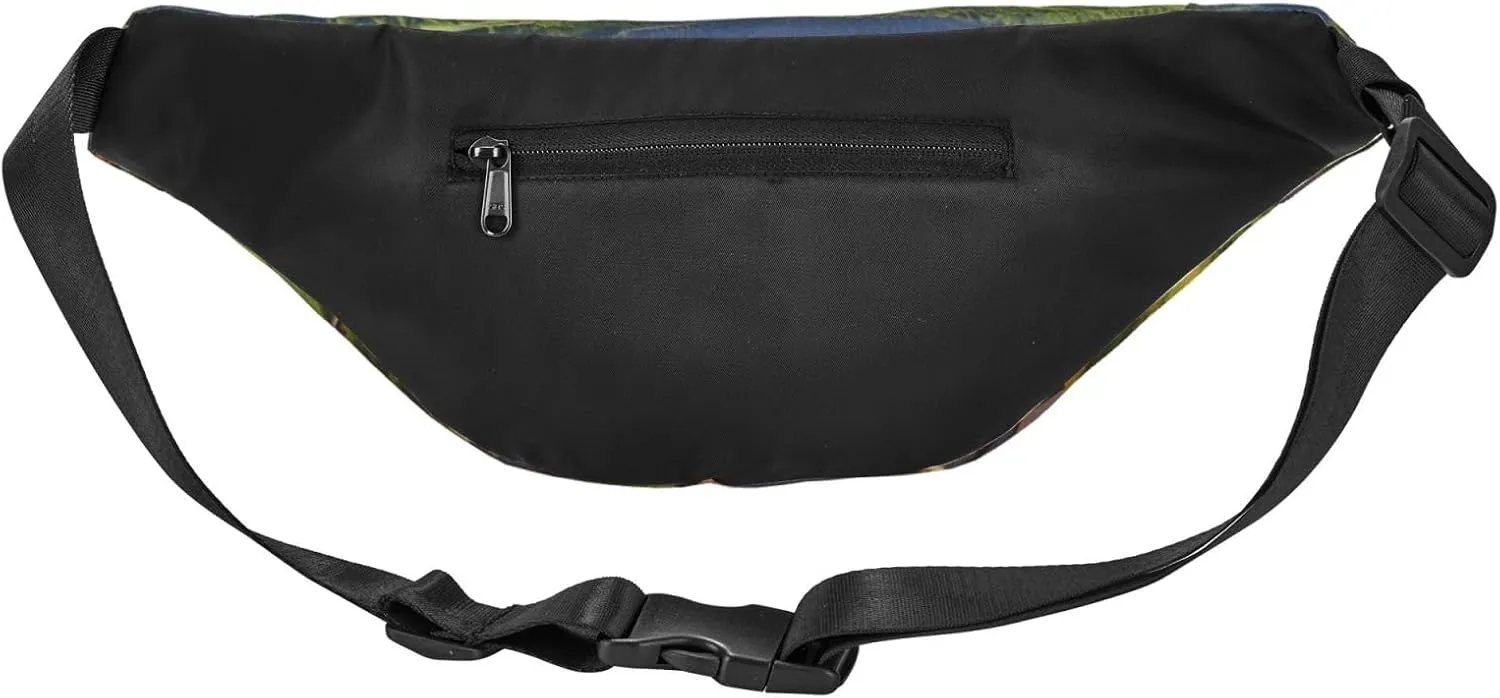 Fanny Packs For Women Men Waist Bag Waterproof Sport Belt Bag Village Scenic Fashion Waist Pack Adjustable Crossbody Bags Zipper Bum Bag For Running Hiking Travel