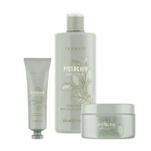 Farmasi Pistachio Set – Luxurious Body Care Collection with Pistachio Macaron Shower Gel, Body Oil, and Hand Cream, Indulgent Pistachio Scent, Perfect Gift, Gift for Her