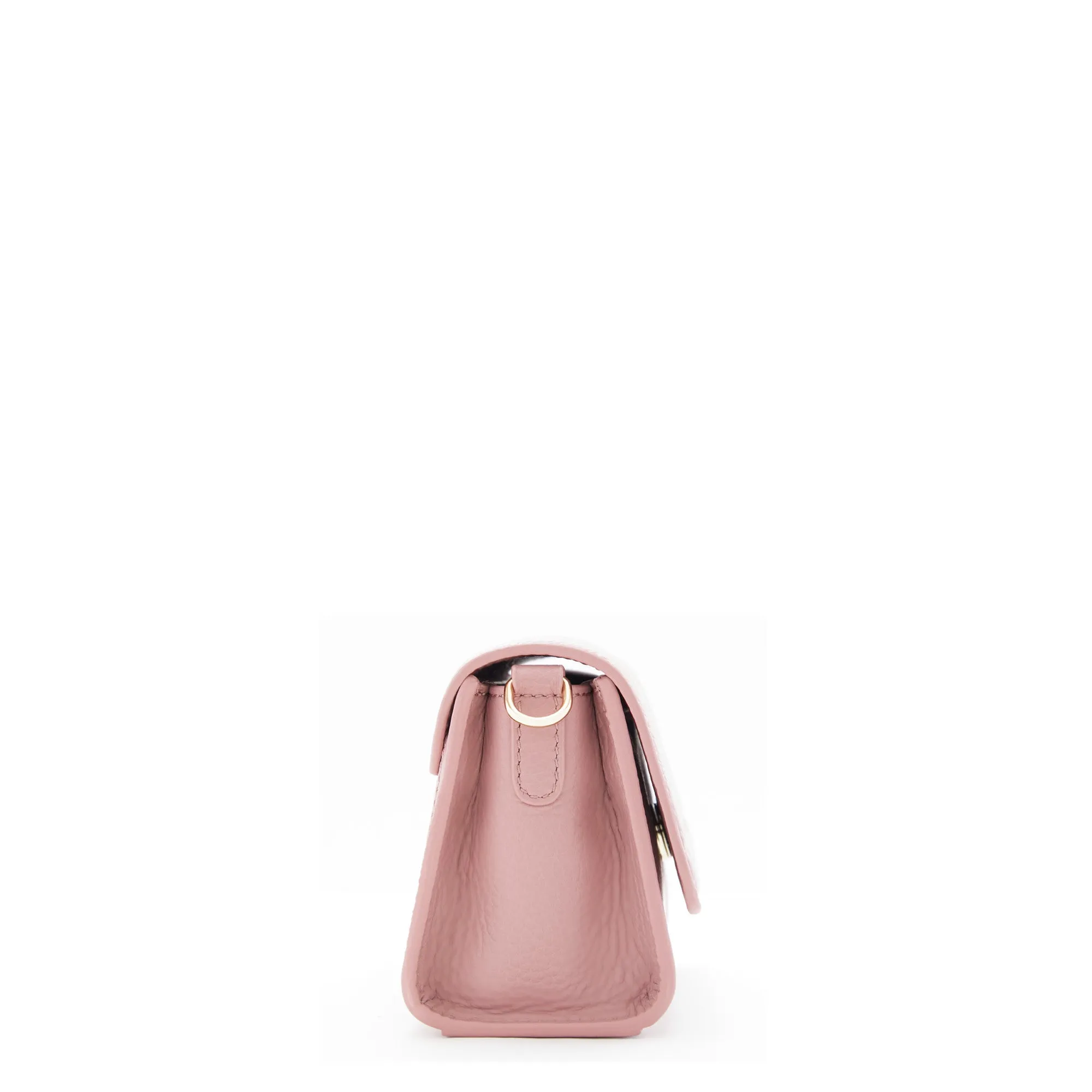 Femme Forte Kim pink calfskin leather crossbody bag