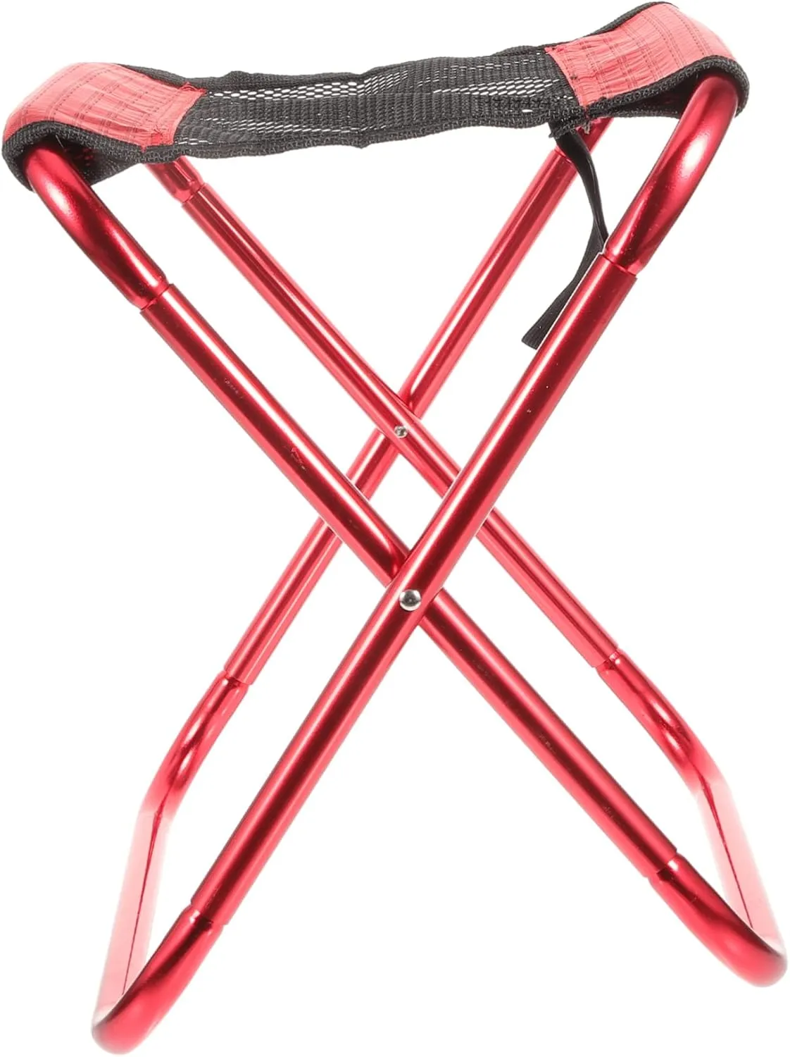 Fishing Folding Chair Portable Camping Stool Multi-Functional Lightweight Small Folding Throne Chair Red