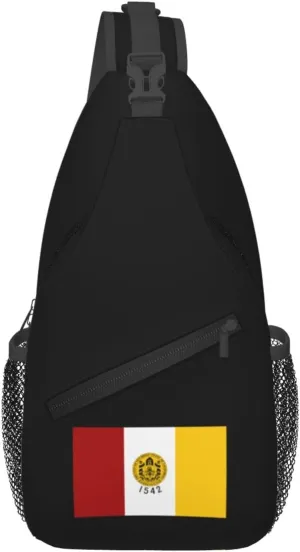 Flag of San Diego, California Crossbody Bags For Women Men Chest Backpack Gym Shoulder Bag Travel Outdoor Sports Casual Crossbody Bags