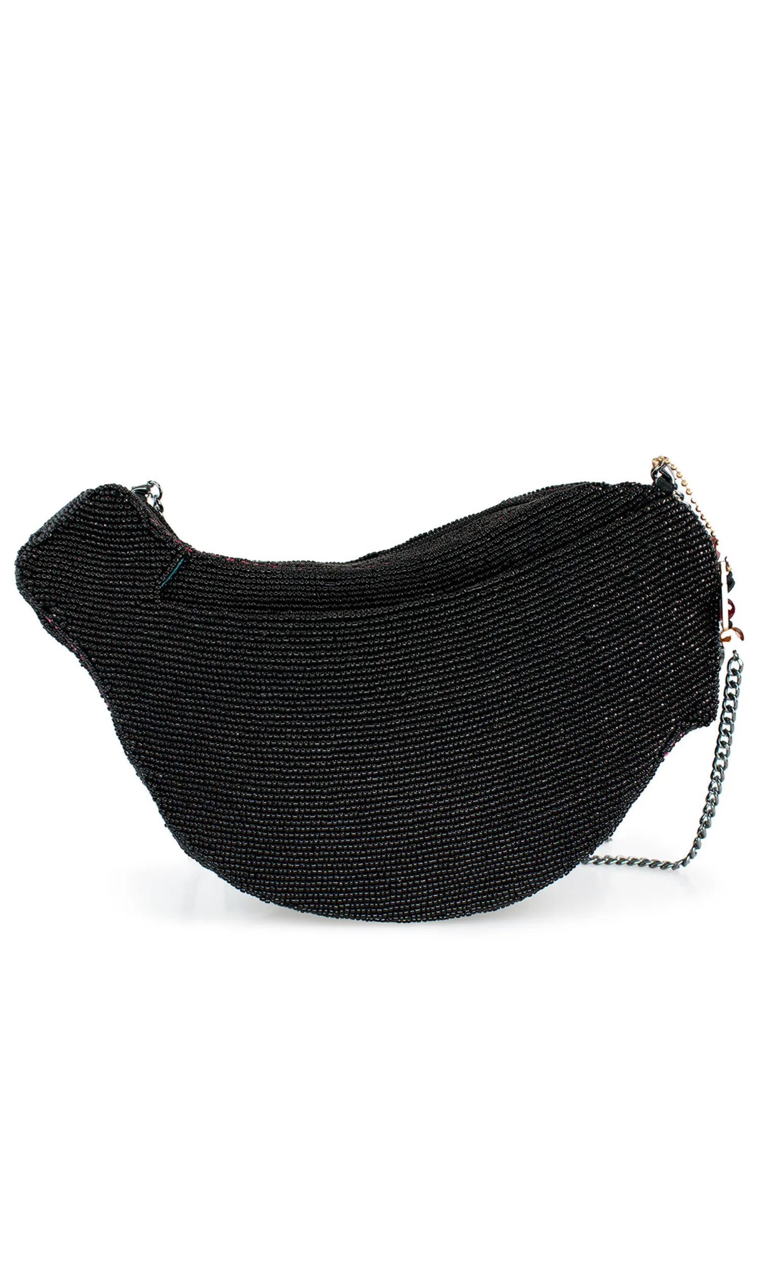 Fluttering Wings Beaded Bird Crossbody Handbag