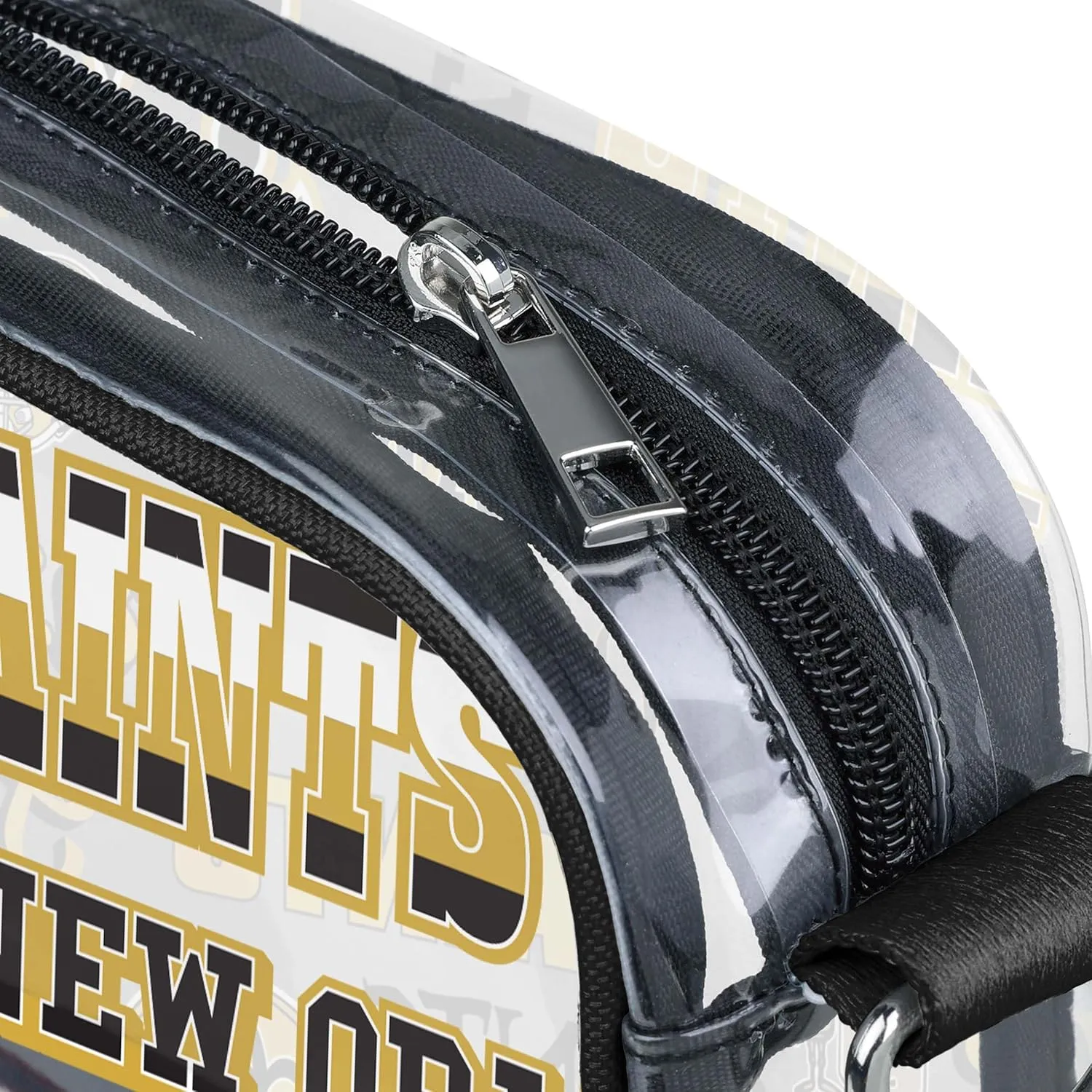 FOCO NFL Team Logo Retro Print Clear Crossbody Bag