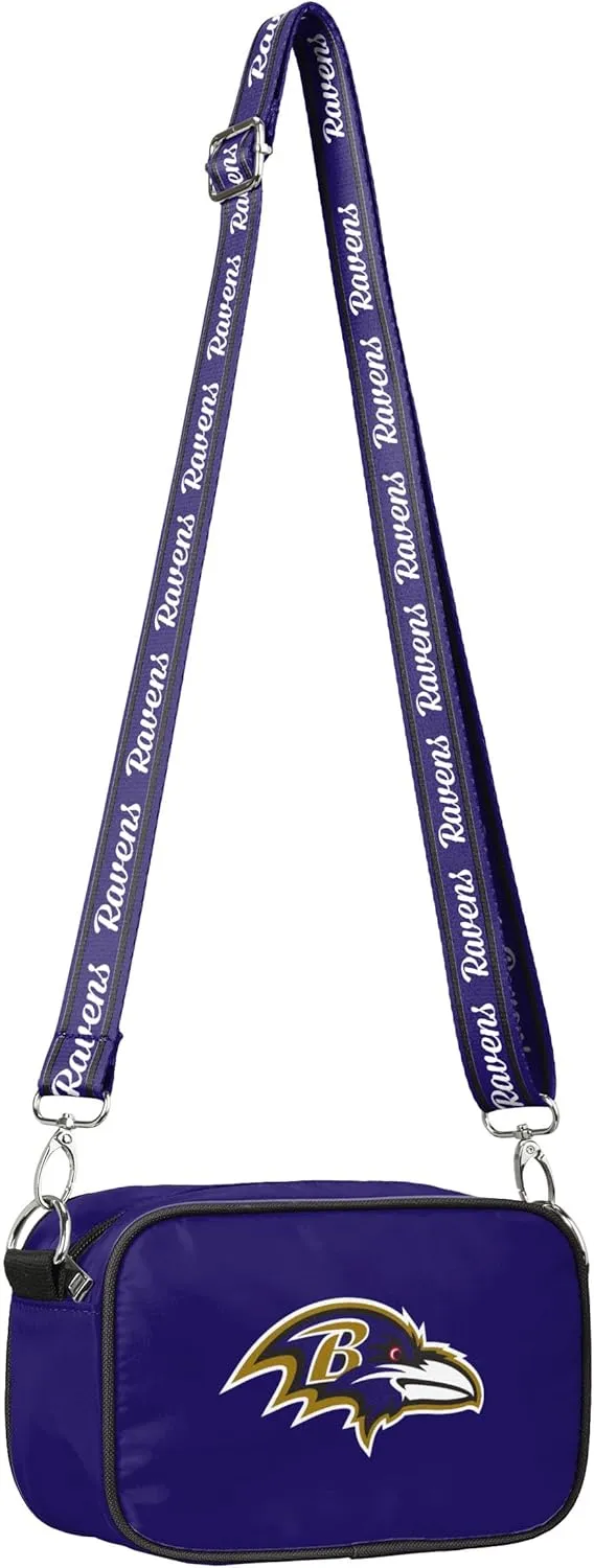 FOCO NFL Team Logo Solid Crossbody Bag