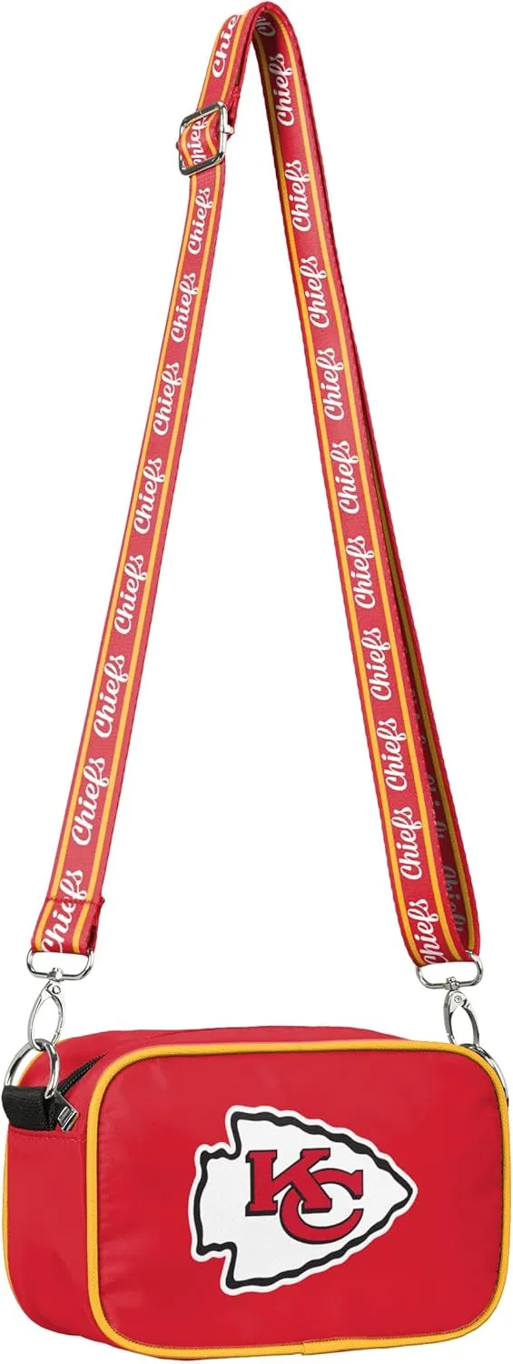 FOCO NFL Team Logo Solid Crossbody Bag