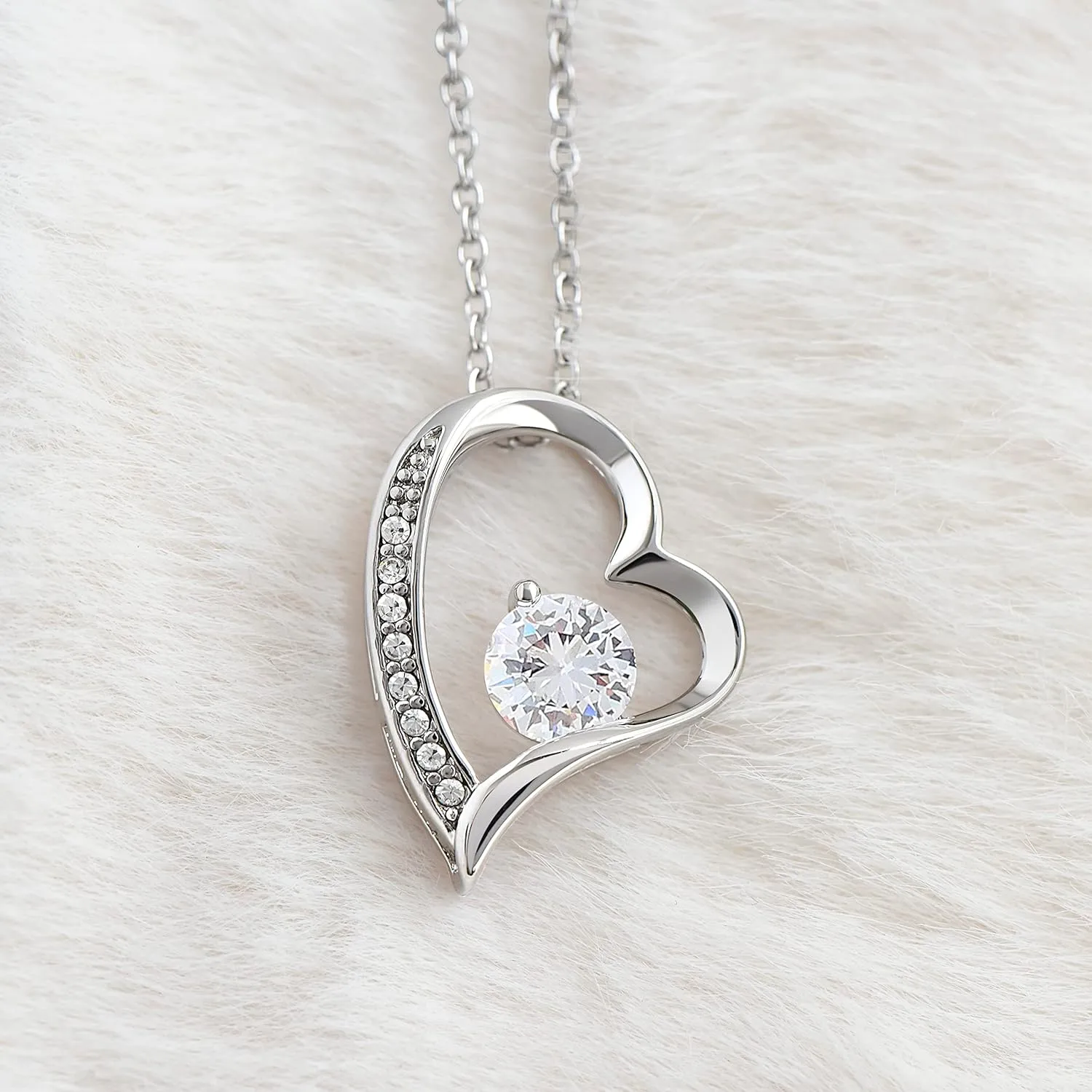 Forever Love Necklace Message Card To My Beautiful Soulmate, The Woman of My Dreams