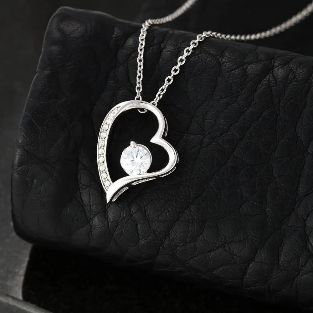 Forever Love Necklace Message Card To My Beautiful Soulmate, The Woman of My Dreams
