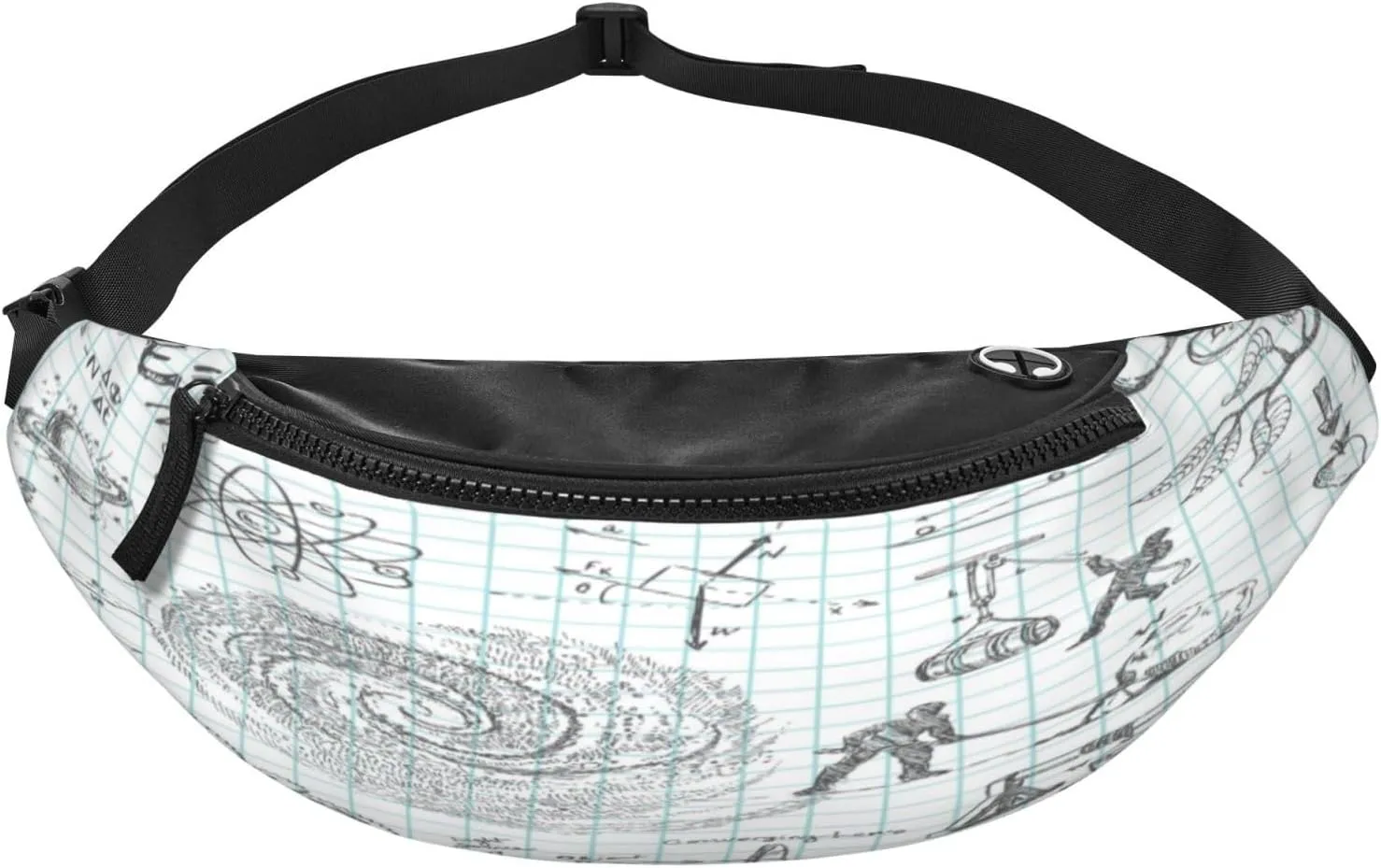 Formula Mathematics Physics Science Fanny Pack, Crossbody Waist Packs for Women Men Waist Bags with Adjustable Strap for Travel Running Hiking Sport