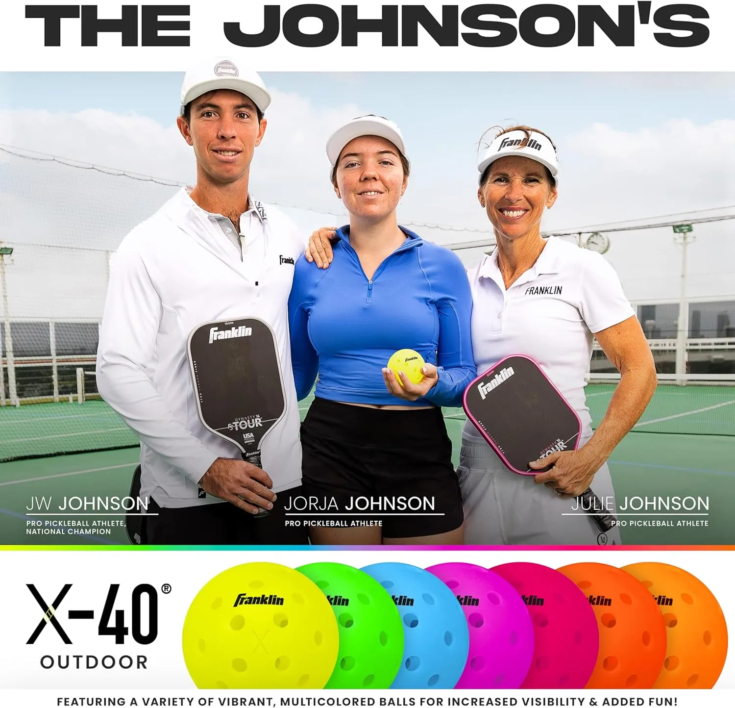 Franklin Sports X-40 Outdoor Pickleballs - Official Ball of USA Pickleball, APP Tour   Pickleball US Open - 3 Packs, 12 Packs, 36 Pickleball Buckets, 50, 100   400 Bulk Packs of Regulation Pickleballs