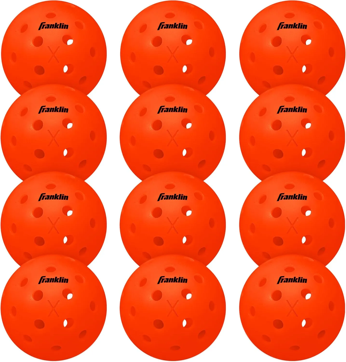 Franklin Sports X-40 Outdoor Pickleballs - Official Ball of USA Pickleball, APP Tour   Pickleball US Open - 3 Packs, 12 Packs, 36 Pickleball Buckets, 50, 100   400 Bulk Packs of Regulation Pickleballs