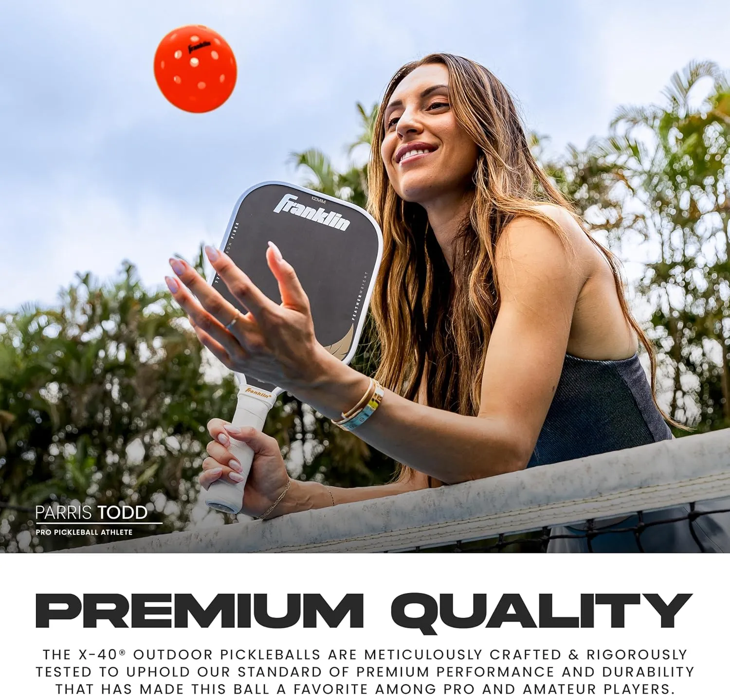 Franklin Sports X-40 Outdoor Pickleballs - Official Ball of USA Pickleball, APP Tour   Pickleball US Open - 3 Packs, 12 Packs, 36 Pickleball Buckets, 50, 100   400 Bulk Packs of Regulation Pickleballs