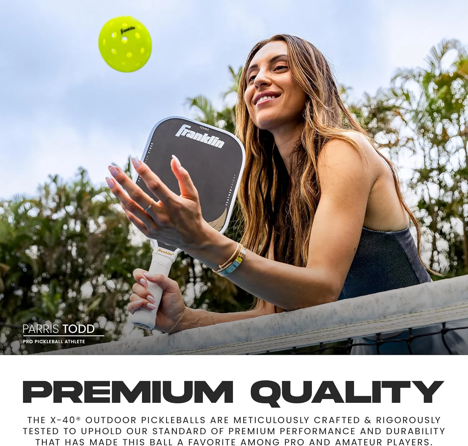 Franklin Sports X-40 Outdoor Pickleballs - Official Ball of USA Pickleball, APP Tour   Pickleball US Open - 3 Packs, 12 Packs, 36 Pickleball Buckets, 50, 100   400 Bulk Packs of Regulation Pickleballs