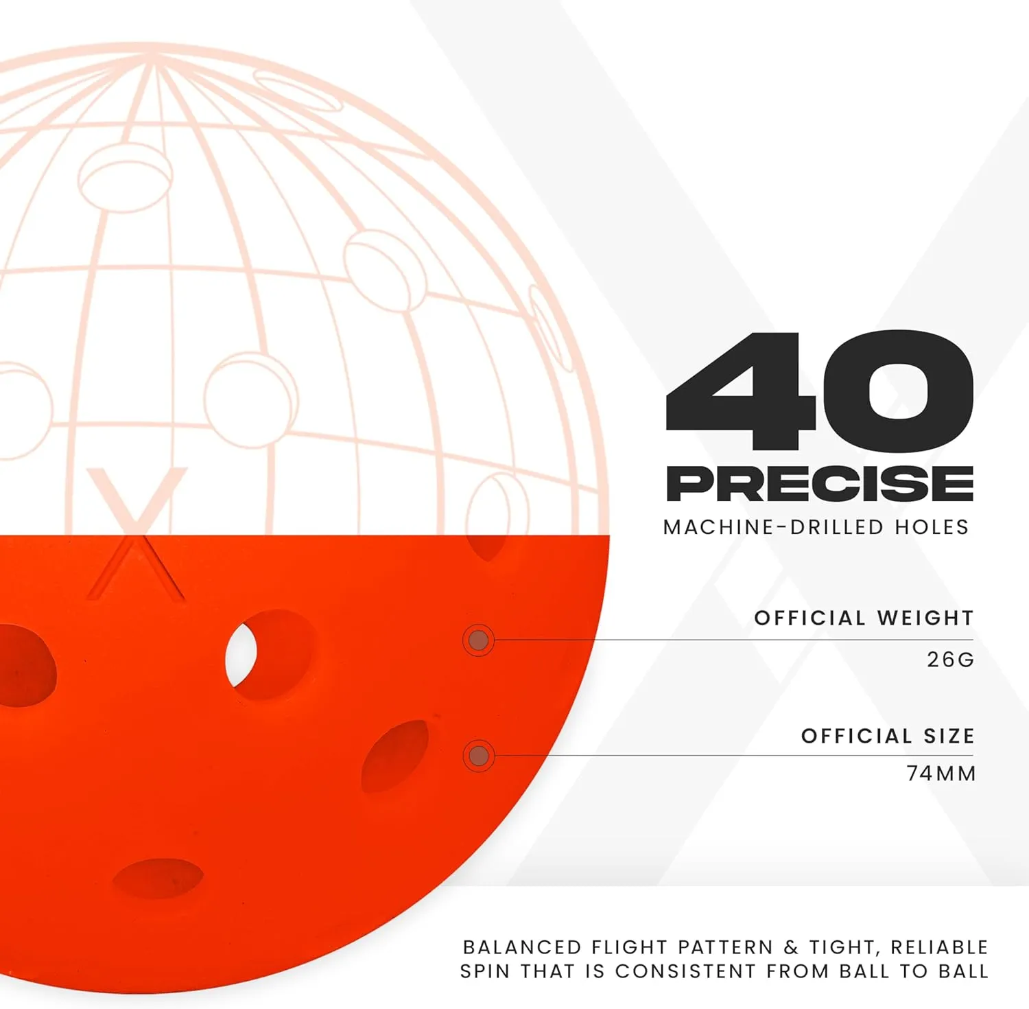 Franklin Sports X-40 Outdoor Pickleballs - Official Ball of USA Pickleball, APP Tour   Pickleball US Open - 3 Packs, 12 Packs, 36 Pickleball Buckets, 50, 100   400 Bulk Packs of Regulation Pickleballs