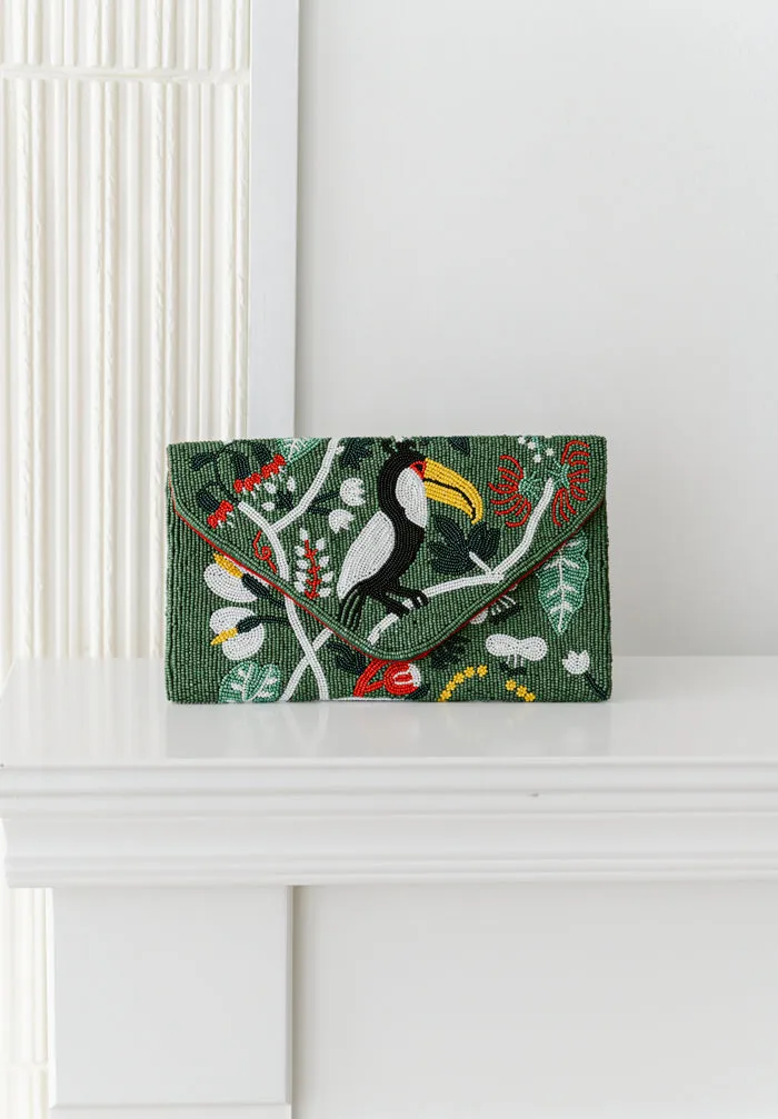 Friday Foliage Beaded Crossbody