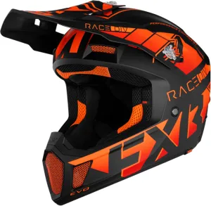 FXR Clutch Evo Helmet Lightweight Vent Quick Release Optional Winter Kit Orange FMVSS 218 - XX-Large