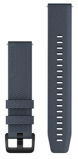 Garmin Quick Release Bands 20 mm Granite Blue with Black Stainless Steel Hardware (010-13076-01)