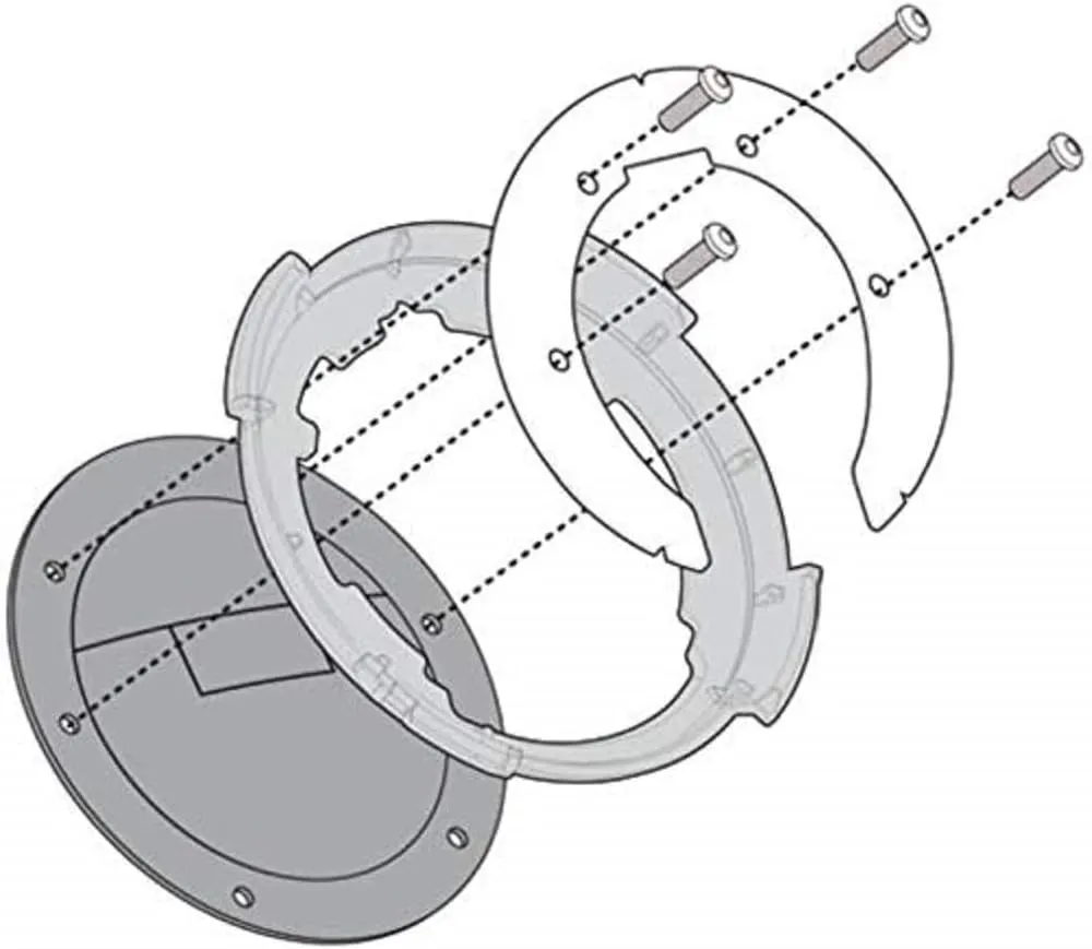 Givi BF23 Tanklock Tanklocked Tank Bag Mounting Flange for Yamaha FJ-09 / MT-09 Tracer 900