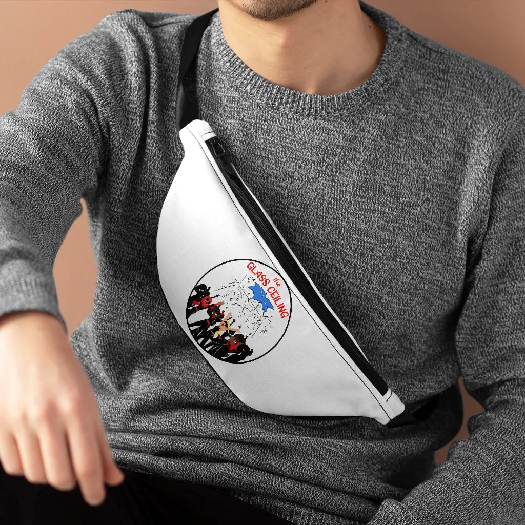 GLASS CEILING -  Circle - White - Fanny Pack
