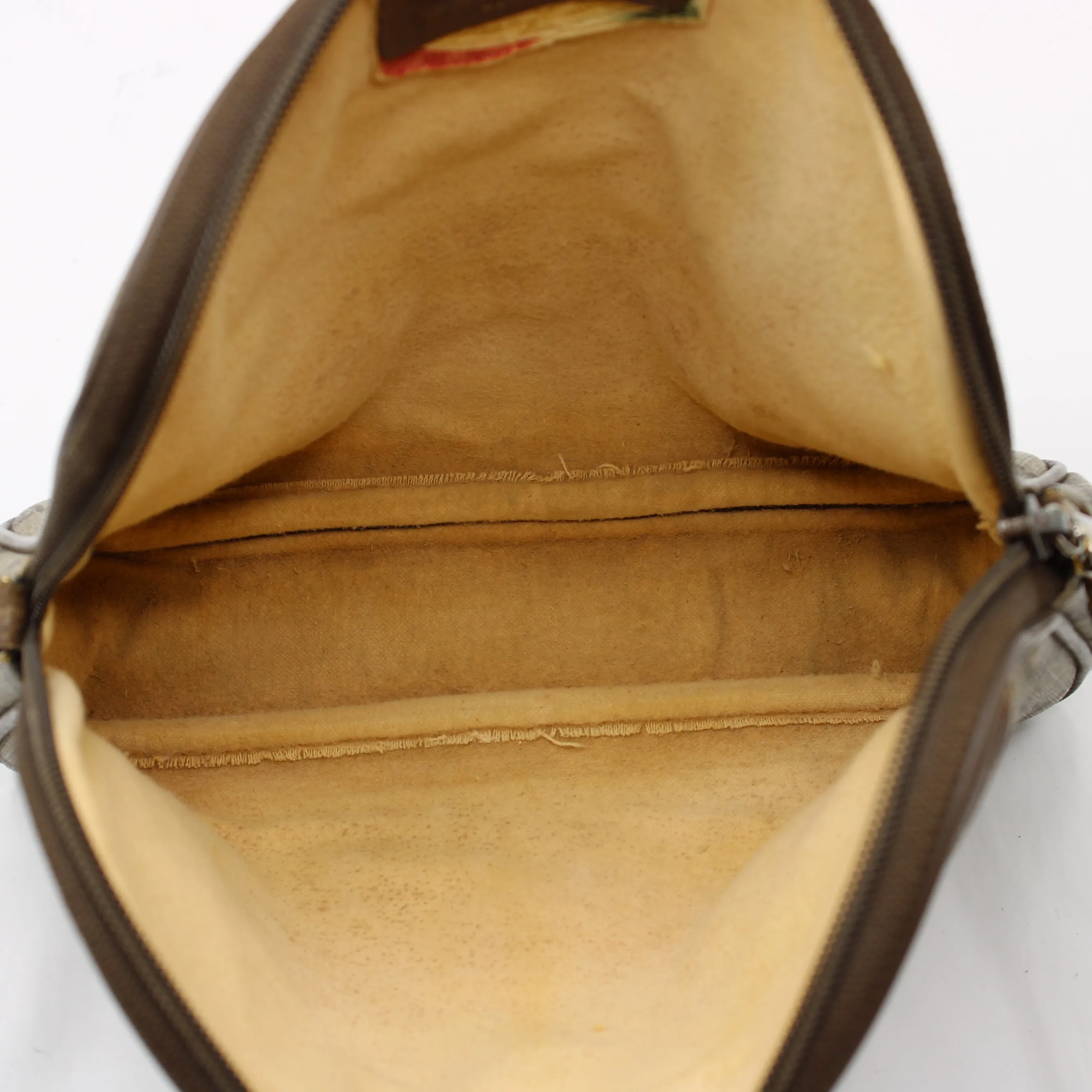 Gucci Brown Ophidia GG Monogram Leather Trim Crossbody Bag