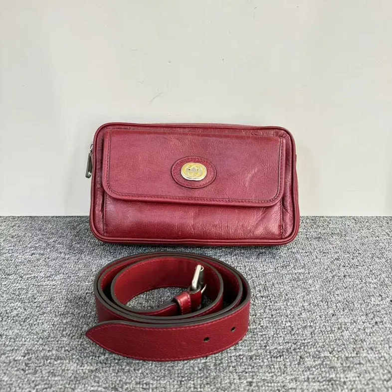 Gucci Vintage Red Crossbody Bag