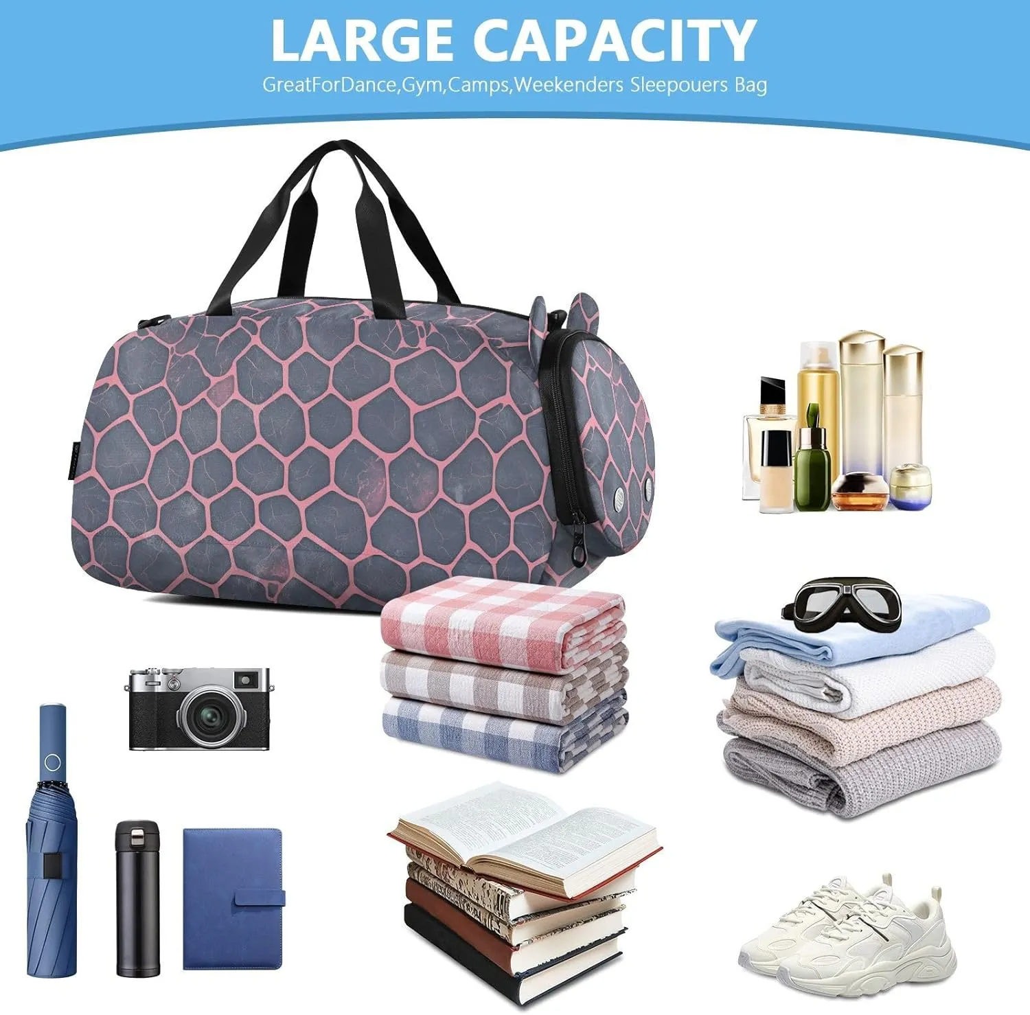 GuoChe Crossbody Wallet Purse with Shoes Compartment Trendy Small Shoulder Bags for Go shopping