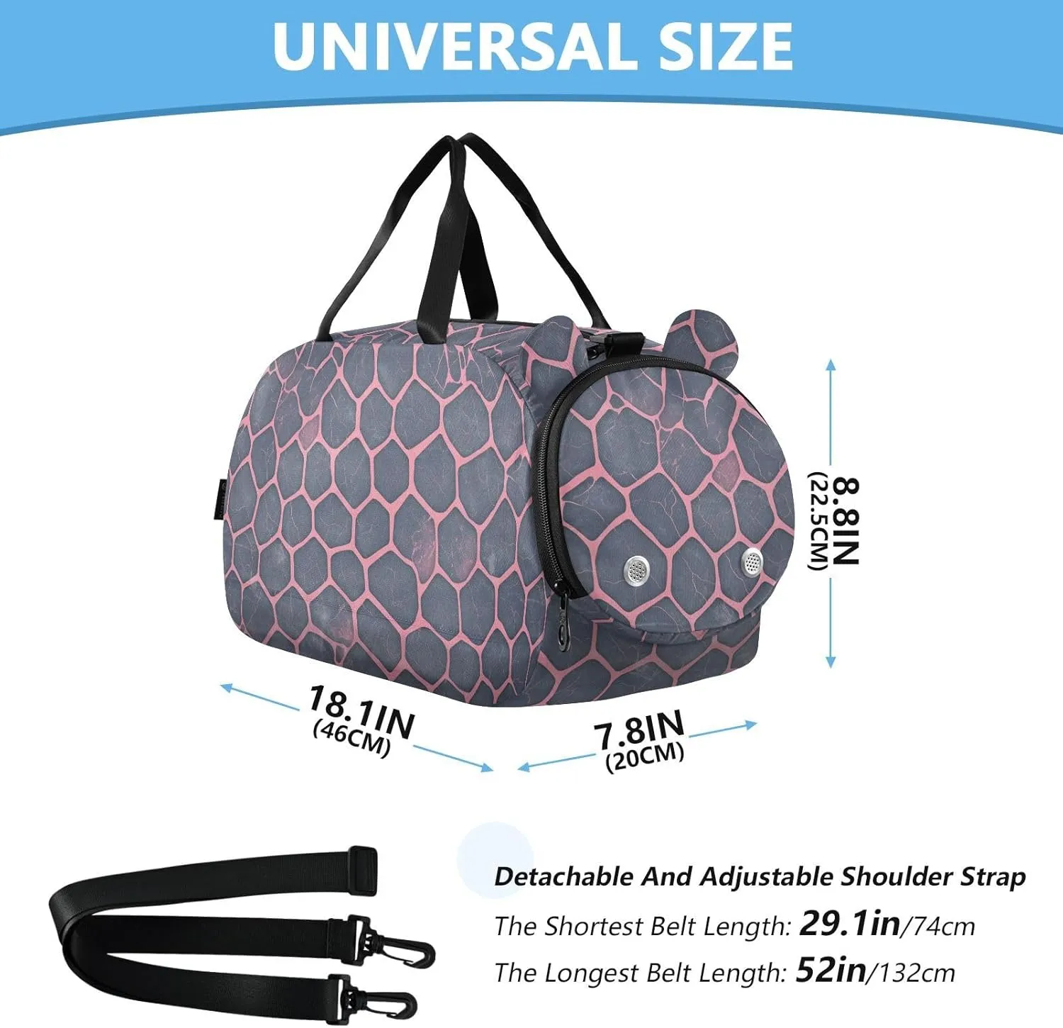 GuoChe Crossbody Wallet Purse with Shoes Compartment Trendy Small Shoulder Bags for Go shopping