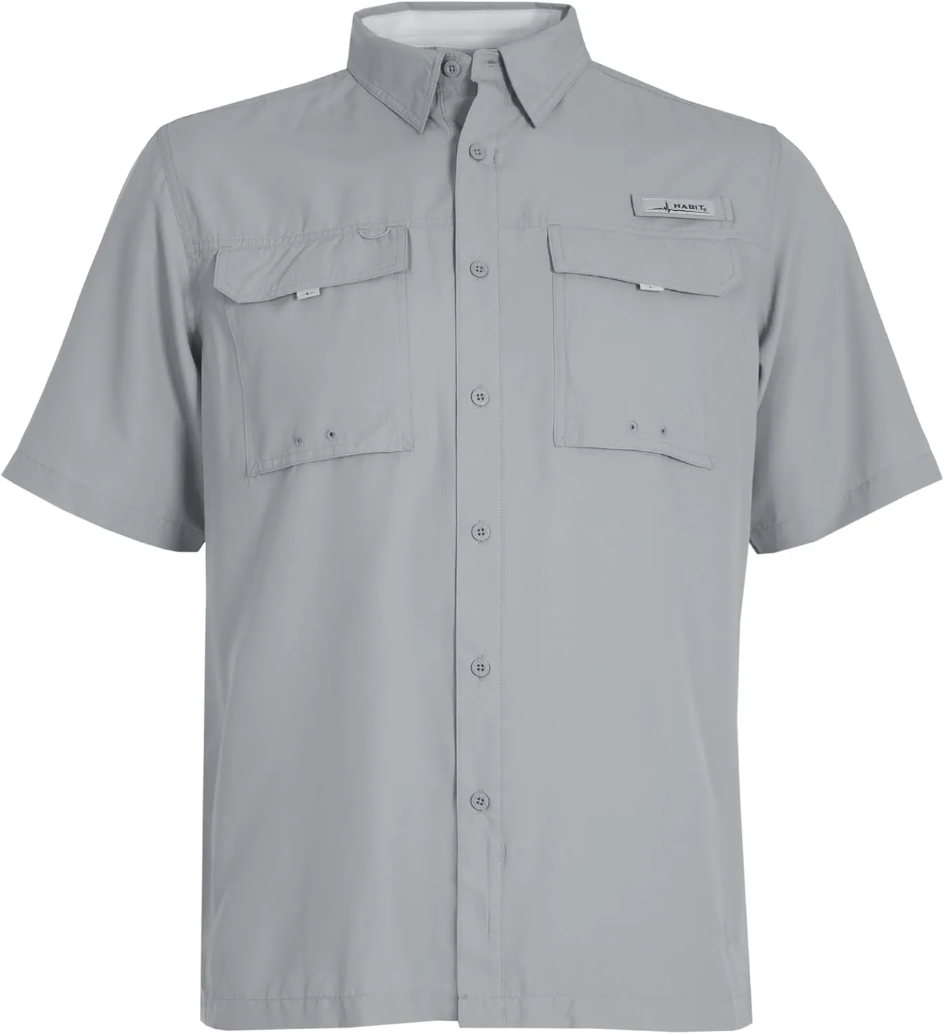 HABIT Men’s Fourche Mountain Short Sleeve River Guide Fishing Shirt - UPF 40  UV Protection