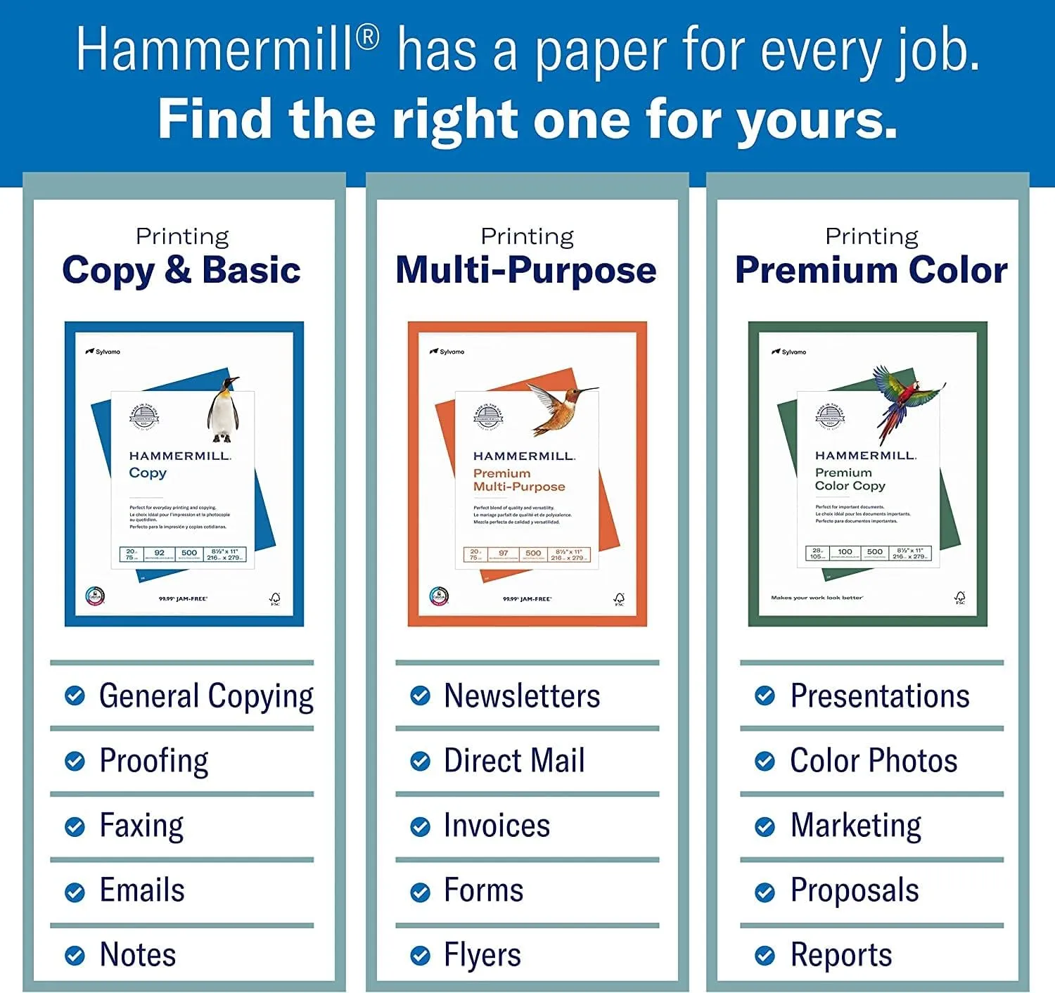 Hammermill Colored Paper, 20 lb Buff Printer Paper, 8.5 x 11-1 Ream (500 Sheets) - Made in the USA, Pastel Paper, 103325R