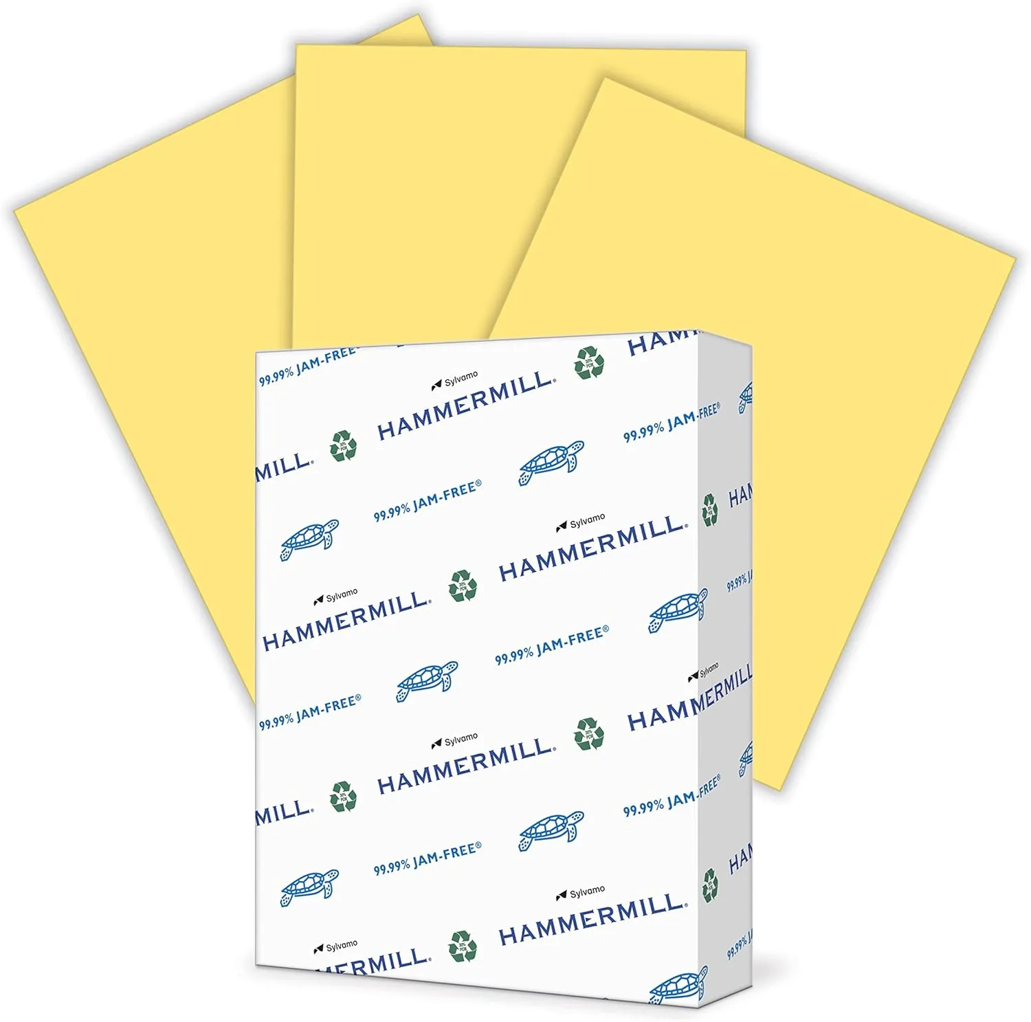 Hammermill Colored Paper, 20 lb Buff Printer Paper, 8.5 x 11-1 Ream (500 Sheets) - Made in the USA, Pastel Paper, 103325R
