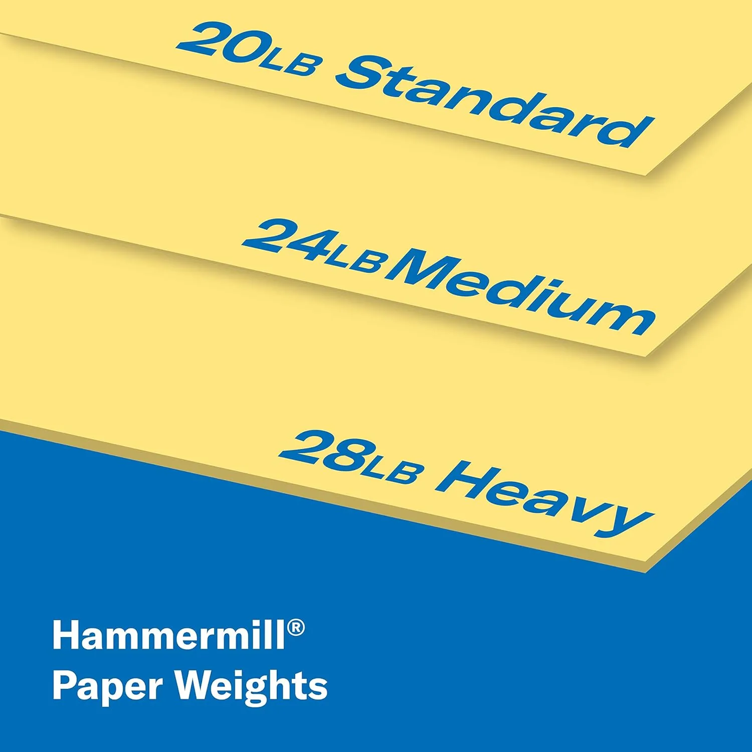 Hammermill Colored Paper, 20 lb Buff Printer Paper, 8.5 x 11-1 Ream (500 Sheets) - Made in the USA, Pastel Paper, 103325R