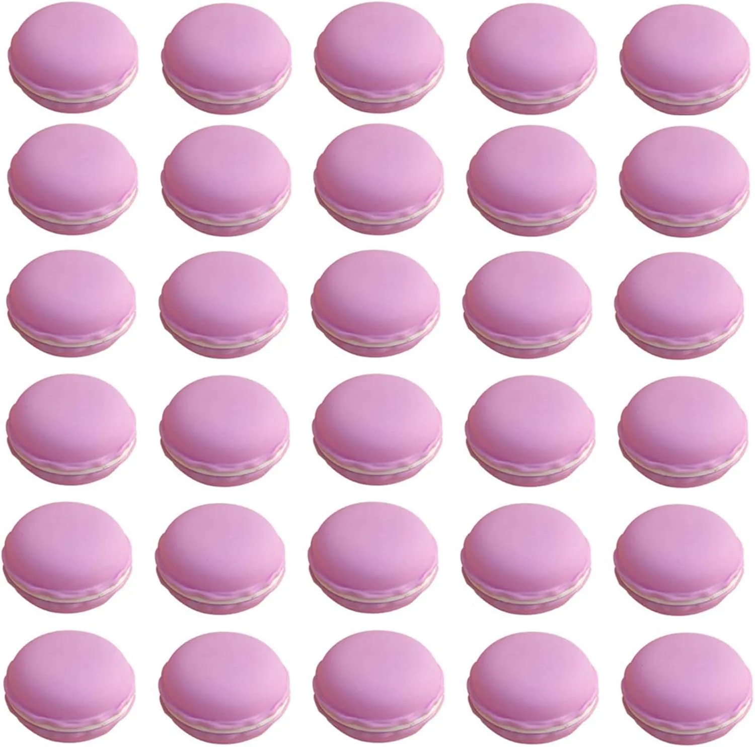 HAN SHENG 30 Pcs Cute Macaron Mini Storage Case Jewelry Box Case Jewelry Storage Container Earring Travel Organizer (Purple)