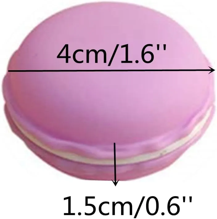 HAN SHENG 30 Pcs Cute Macaron Mini Storage Case Jewelry Box Case Jewelry Storage Container Earring Travel Organizer (Purple)