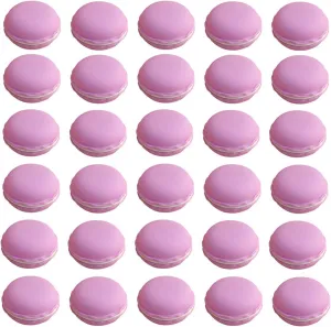 HAN SHENG 30 Pcs Cute Macaron Mini Storage Case Jewelry Box Case Jewelry Storage Container Earring Travel Organizer (Purple)