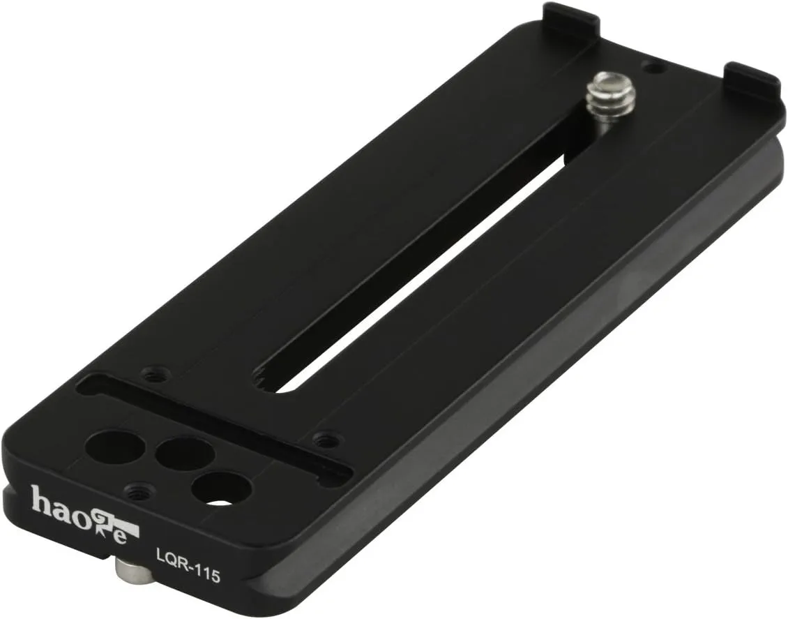 Haoge 112mm LQR-115 Universal Lens Long Quick Release Plate for Tele Lenses Compatible with Arca Swiss Tripod Ball Head