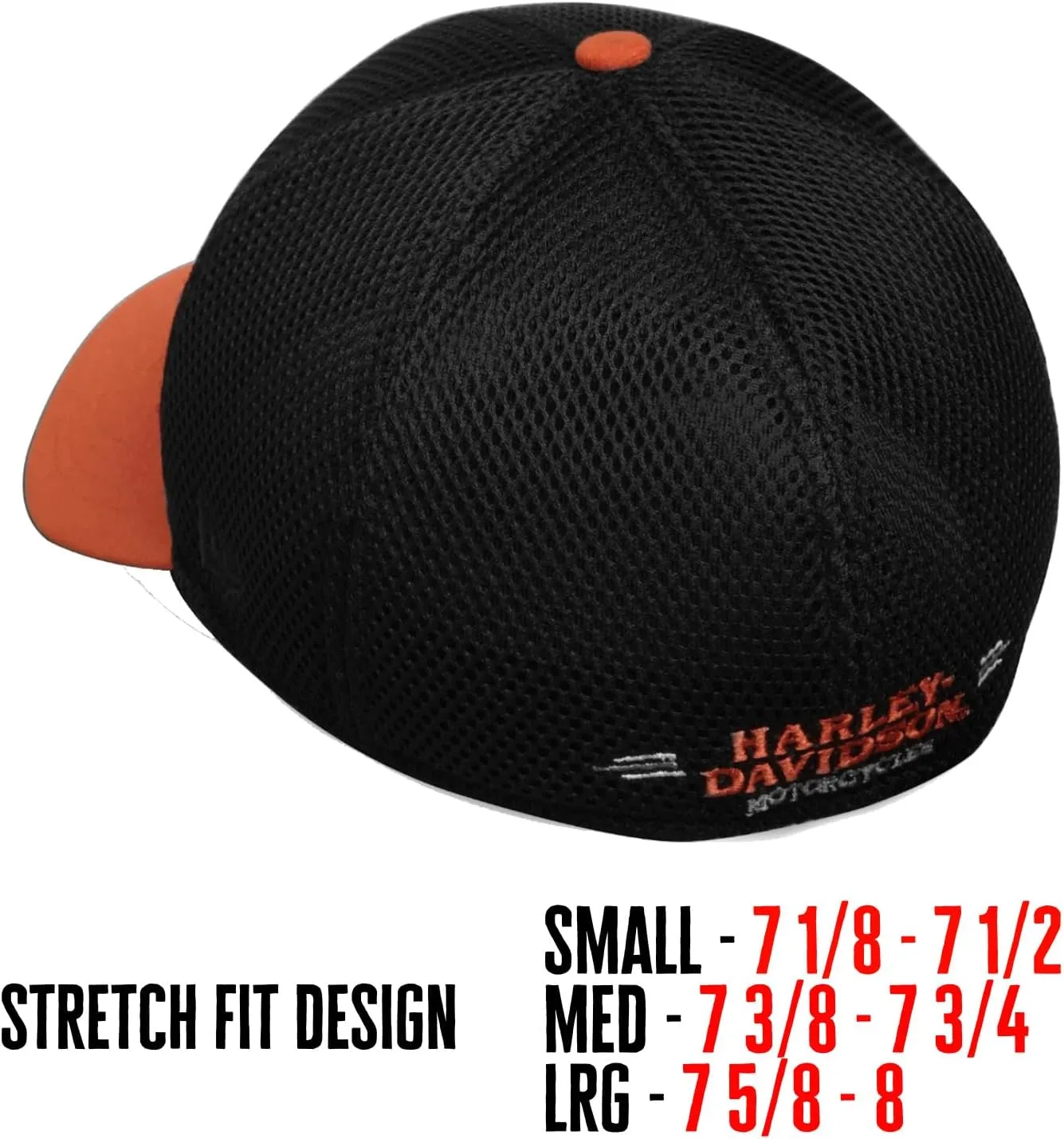 Harley-Davidson Colorblocked Logo Mesh Fitted Cap - 99447-16VM
