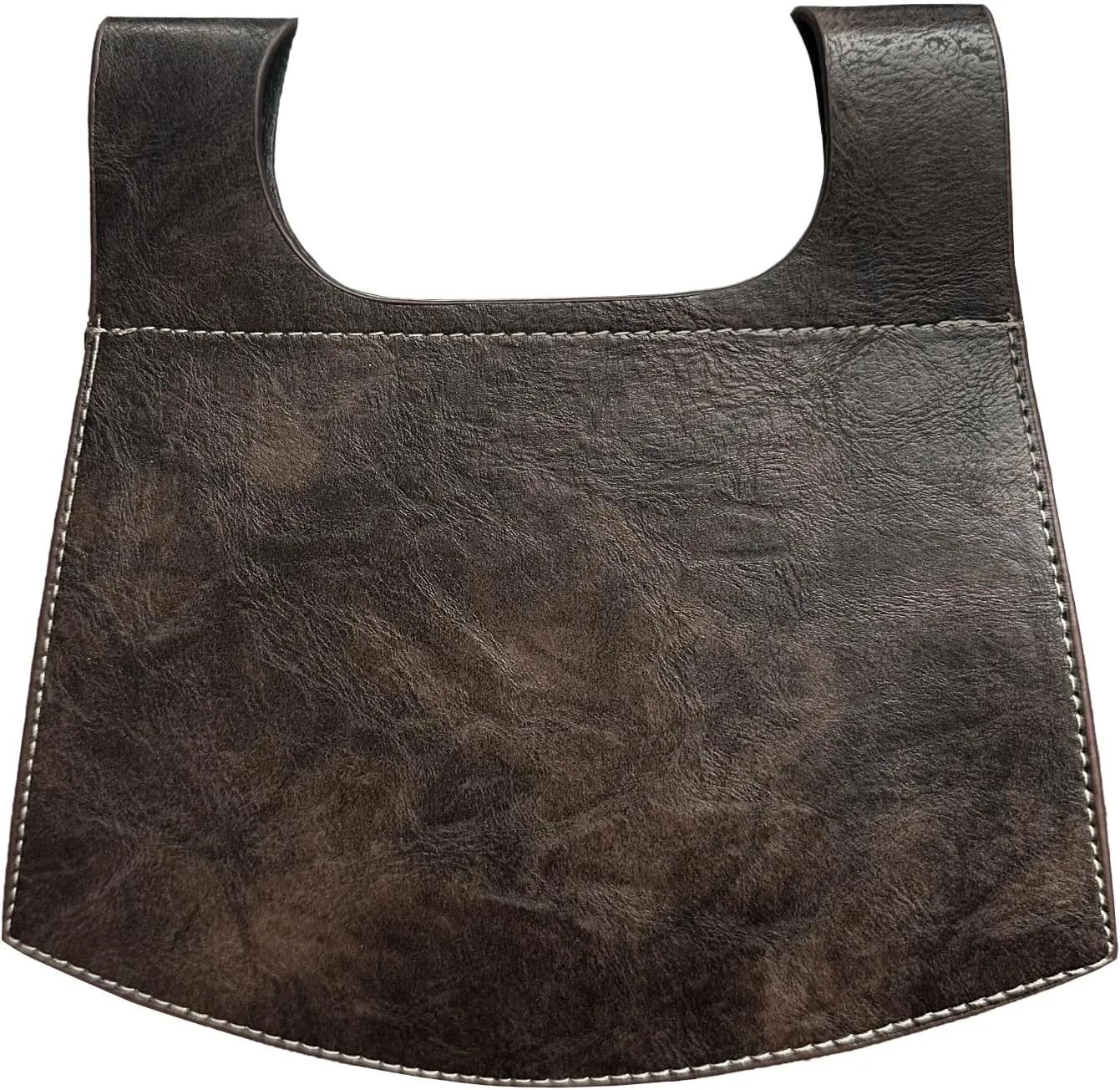 HiiFeuer Medieval Faux Leather Handmade Belt Bag with O Ring, Vintage Knight and Portable Renaissance Pouch Set (Brown B)