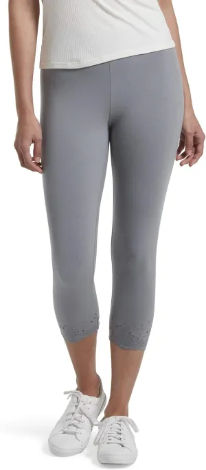 HUE Women’s Fashion Cotton Capri Leggings