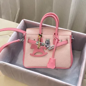 Inspired Bi Color Berkin Bag 20 25 | Silver Hardware