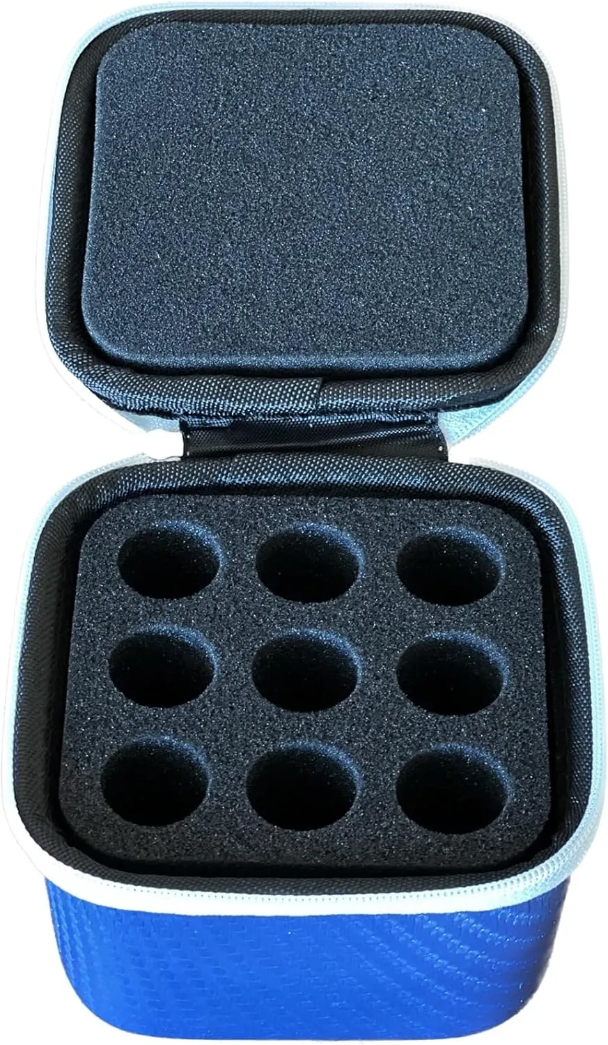 Insulin Fridge Holder Storage Case Organizer - Fits Standard 10ml U-100 Vials - Safe, Snug, Secure Vial Protector (Blue)