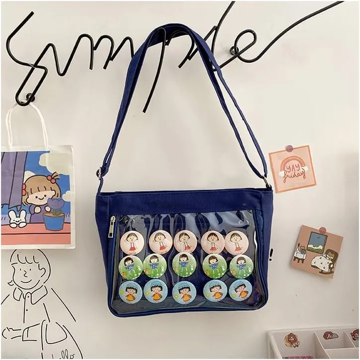 Ita Bag Crossbody Shoulder Bag Kawaii Cute Pin Display Cosplay Bag Messenger Japanese Ita Bag Accessories