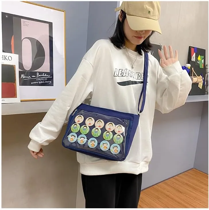 Ita Bag Crossbody Shoulder Bag Kawaii Cute Pin Display Cosplay Bag Messenger Japanese Ita Bag Accessories